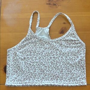 Fleo Beige and White Patterned Tank